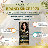 🖤 Kokila NO PPD Shampoo Hair Colour – Natural Black | For Women &amp; Men