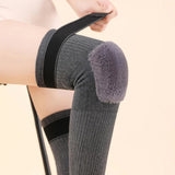 Non-Slip Cashmere Wool Knee - Leg Warmer With Strap Adjustable For Men & Women- Pair