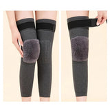 Non-Slip Cashmere Wool Knee - Leg Warmer With Strap Adjustable For Men & Women- Pair