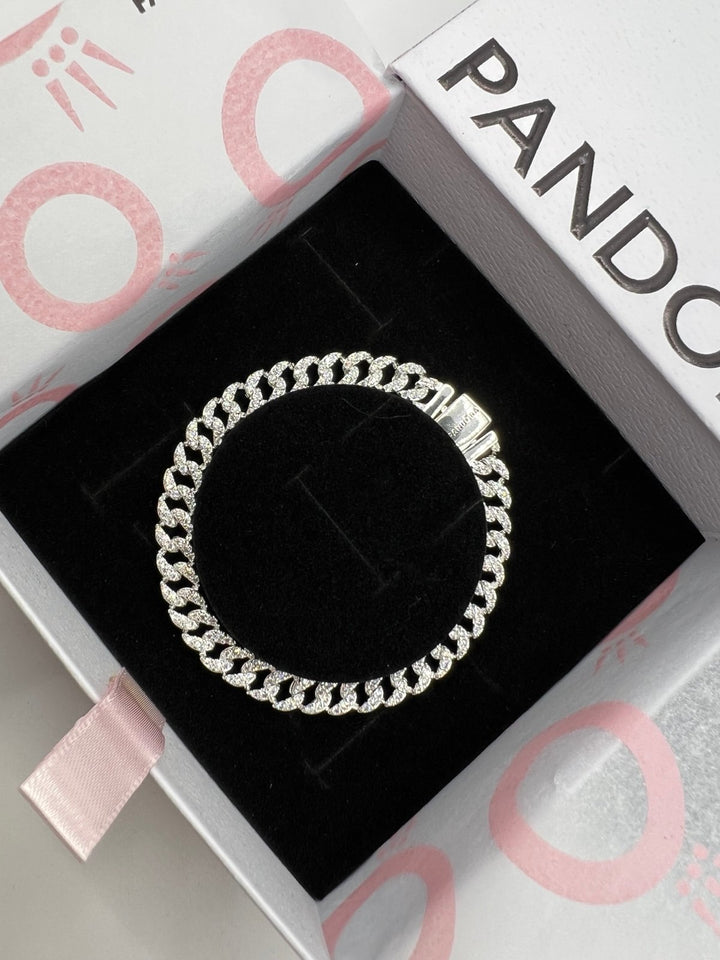 Pandora Timeless Pavé Cuban Chain Bracelet