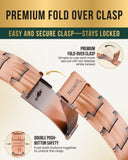 Men's Copper Magnetic Bracelet Ring Set with Adjustable Size Tools
