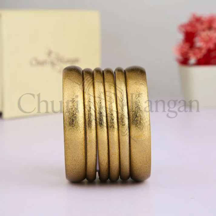 Matte Finish Bangles Set – (6-Pcs Set)