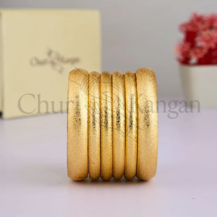 Matte Finish Bangles Set – (6-Pcs Set)