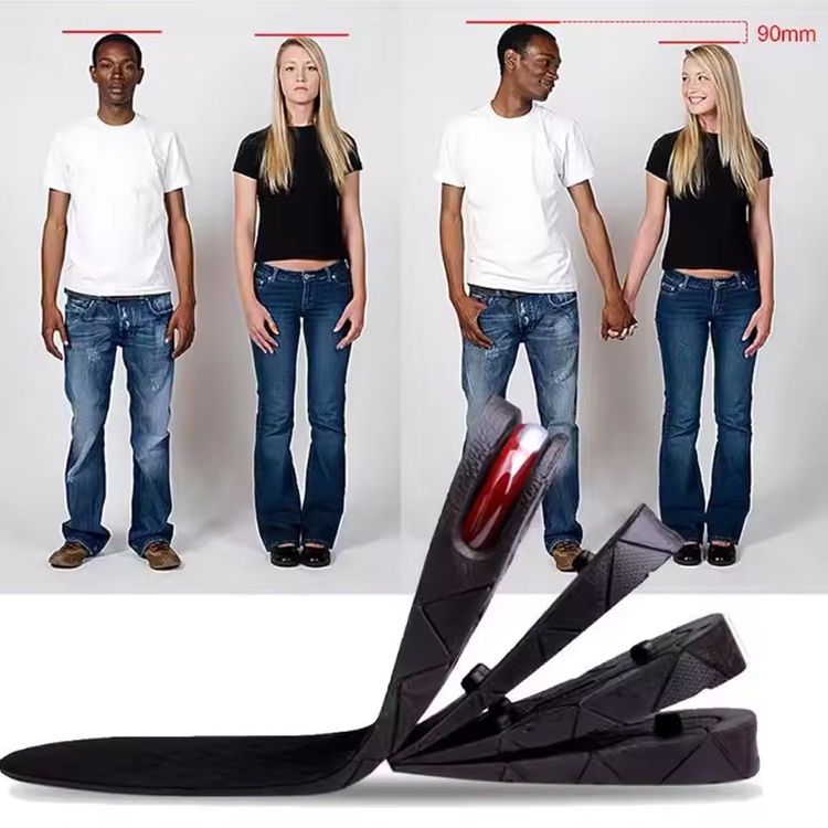 Height Increasing Insoles Air Cushion Heel Inserts for Men Women