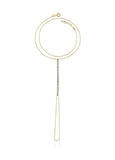 Gold Shiny Tennis Hand Chain Bracelet