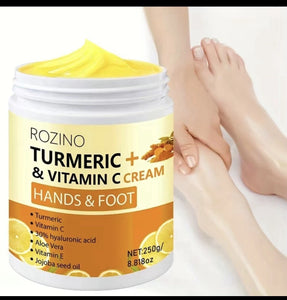 Rozino Turmeric & Vitamin C Hands And Foot Cream Woth Hyaluronic & Aloe Vera