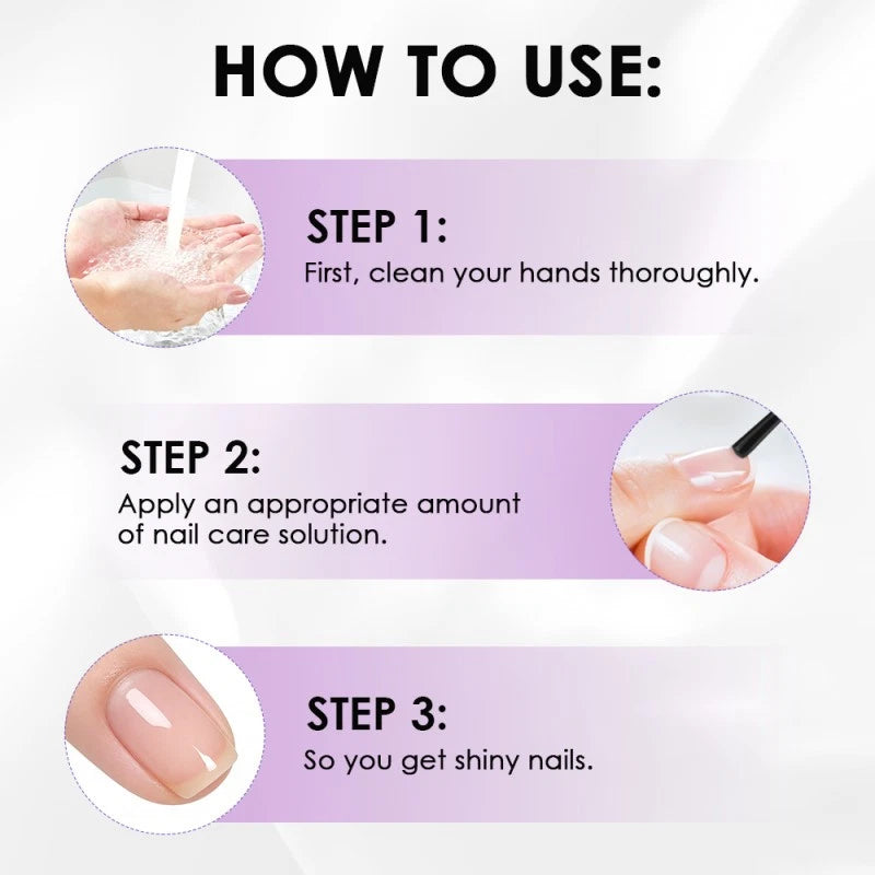 Keratin 3 Day Nail Growth Treatment, Keratin Amino Acid Nail Serum for Strengthener & Healthier Nails