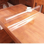 Clear Table Cover 1 mm PVC Tablecloth Waterproof Soft Glass 5x5 Feet