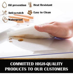 Clear Table Cover 1 mm PVC Tablecloth Waterproof Soft Glass 5x5 Feet