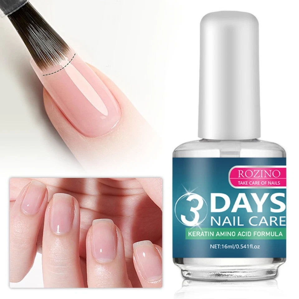 Keratin 3 Day Nail Growth Treatment, Keratin Amino Acid Nail Serum for Strengthener & Healthier Nails