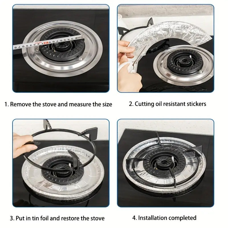 Aluminium Stove Protector - 10 Pcs